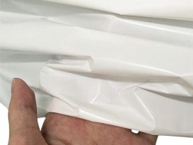 赞晨TPU白色薄膜高弹性防水透气双向拉伸乳白聚酯薄膜厂家直供