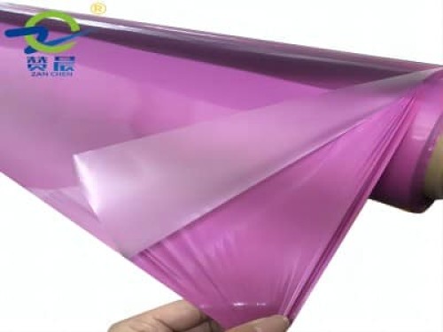 TPU布料薄膜彩色透明防水雨衣红蓝黄紫粉红色冰蓝荧光膜 离型膜