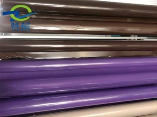 TPU彩色离型膜 耐高温 低温 粘着力强 粉色 紫色彩色离型膜